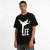 Bruce Lee Classic Kick Pose Print Casual Short Sleeve T-Shirt Pure Cotton T-shirt