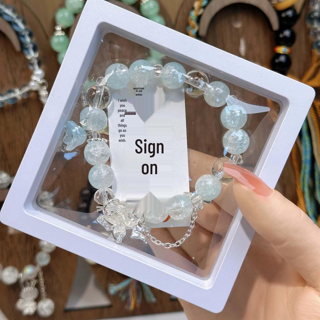 Colorful Imitation Crystal Beaded Bracelet for Women - Best Friend Birthday Gift and Cultural Creative Ornament