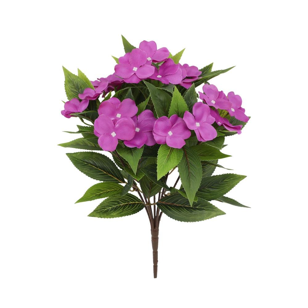 Vibrant Arrangement Silk Balsam Flowers Silk Material DIY Floral Materials Artificial Flowers Vibrant Colors Realistic