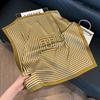 New silk scarf women's fashion versatile high-end small square scarf Korean version neck protection scarf spring and autumn retro scarf binding bag