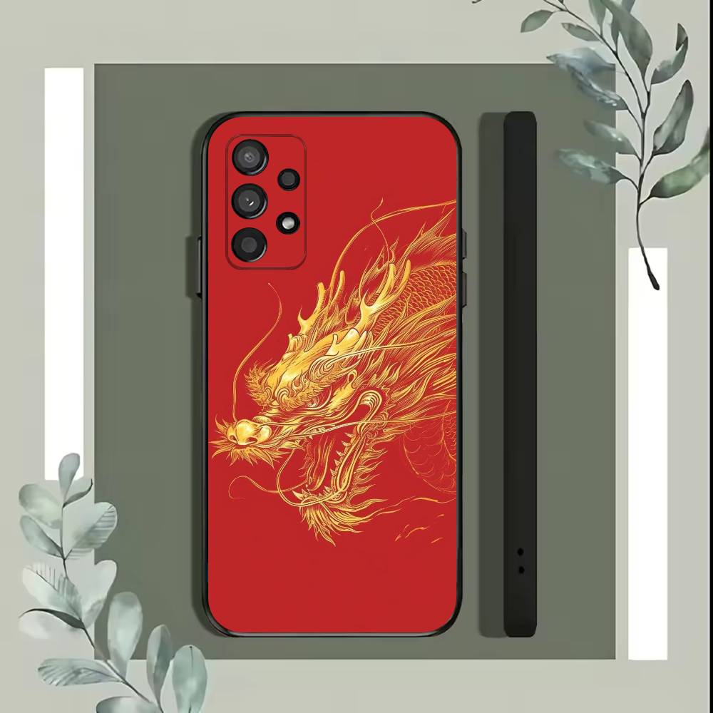 

dragon Phone Case For Samsung S25,S24,S21,S22,S23,S30,Ultra,S20,Plus,Fe,Lite,5G Black Cover Samsung S21lite