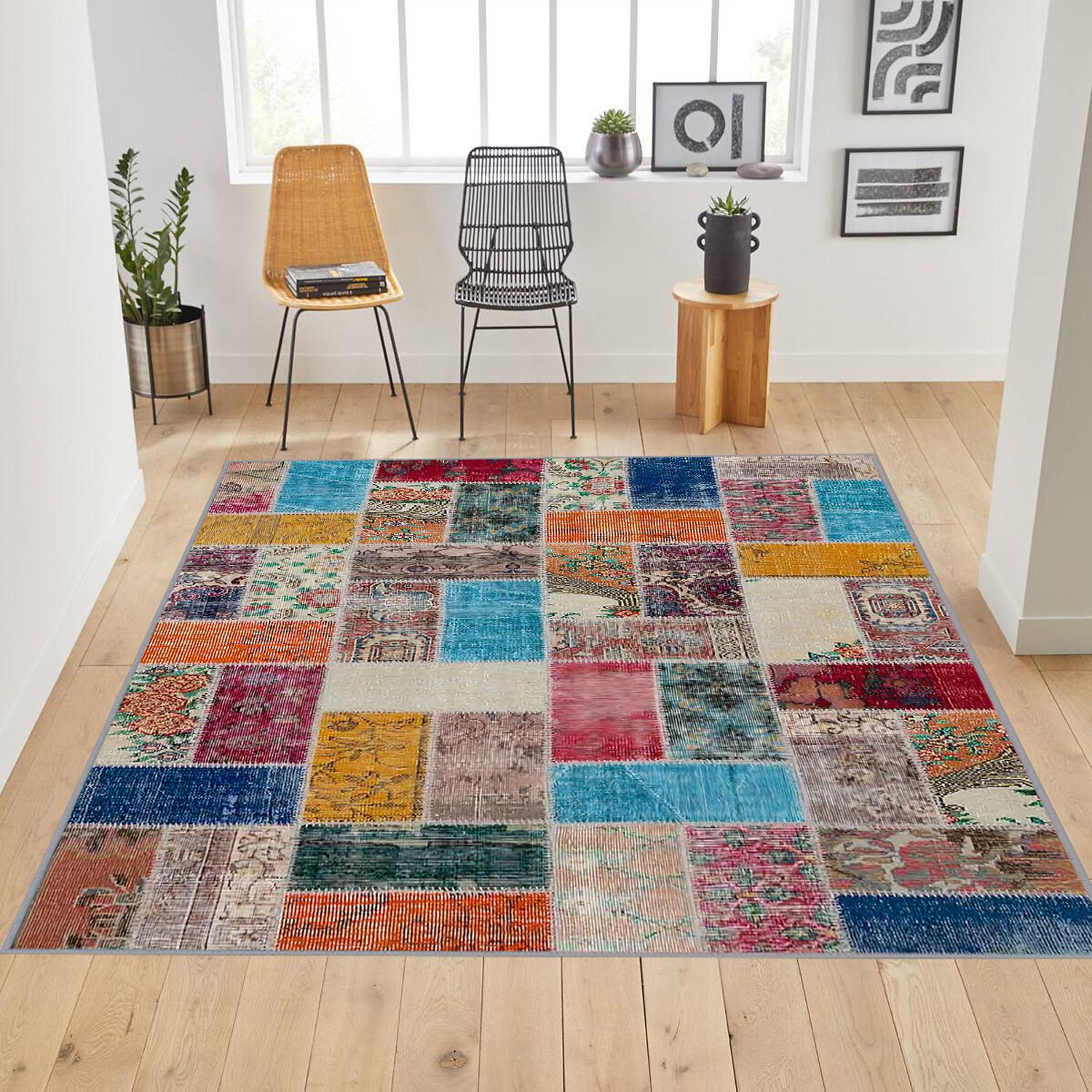 

Rovigo Home Моющийся ковер с набивным рисунком RVGHOME1785 50x80 синий
