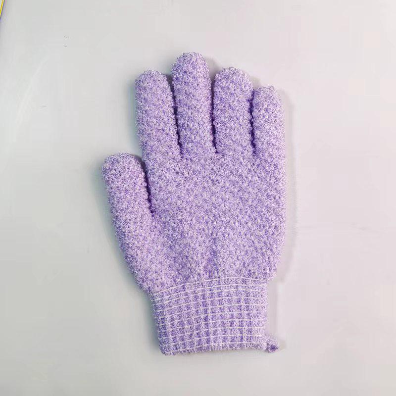 Oboustranné exfoliační rukavice do koupele pro muže a ženy - efektivní pětiprstý design pro hloubkové čištění a dekontaminaci.