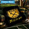 Custom Name Coat Arms hammer Blanket Lightweight Ideal Bedding Blanket Perfect for Travel, Camping, Living Rooms, Sofas, Christmas gift
