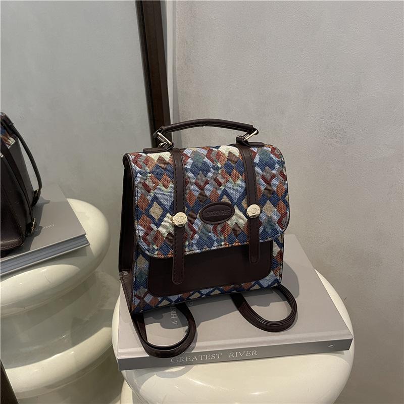 

Premium sense niche backpack bag women s new messenger bag women s versatile fashion shoulder handbag синий