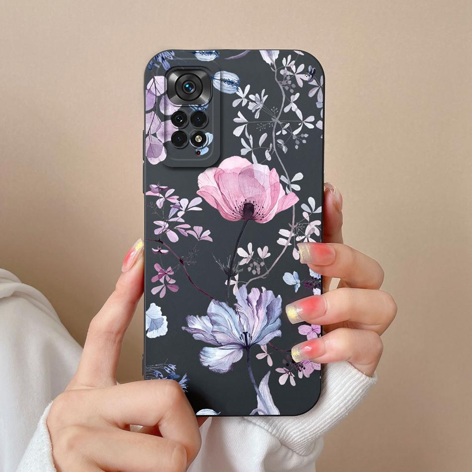 For Xiaomi Redmi Note 11S Cases Cartoon Liquid Silicone Full Coverage Anti Drop Shell For Xiaomi Redmi Note11S 11 S Coque Capa