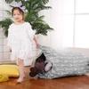 Bean Bag Storage for Child Stuffed Animal Toys Organizer Large Capacity Storage Bag Portable Clothes Cushion Organizer