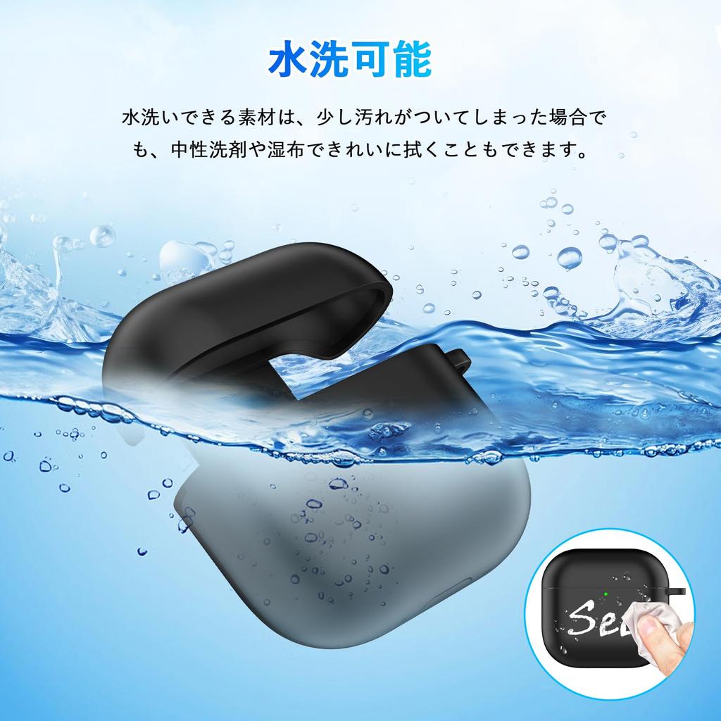 Seefox Airpods 4 Case in Airpods 4th Generation Silicone LED Can Be Worn and Airpods 4 Full Scratch Comes with Compatible with Protective Case