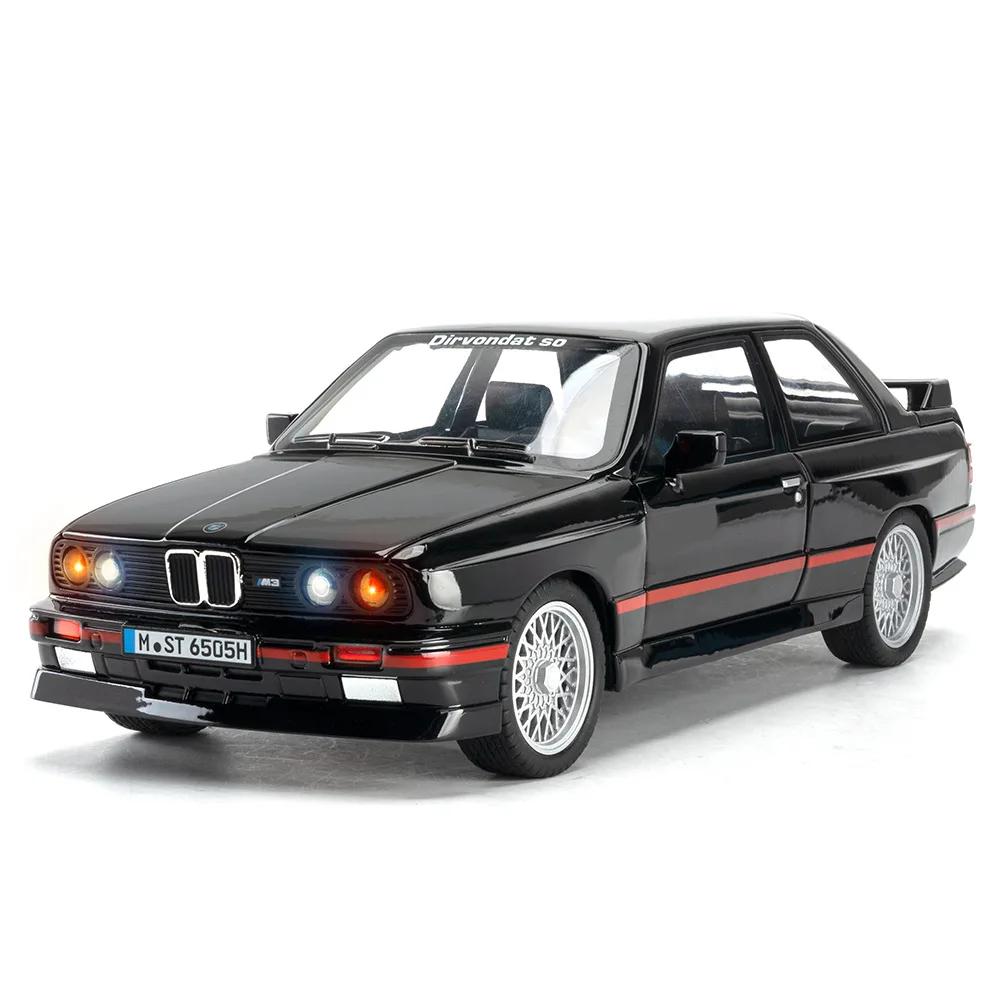 

1/24 BMW M3 Модель спортивного автомобиля из сплава Литые металлические модели Модель классического автомобиля Высокая симуляция Звук и свет Детские игрушки Подарок C410 чёрный