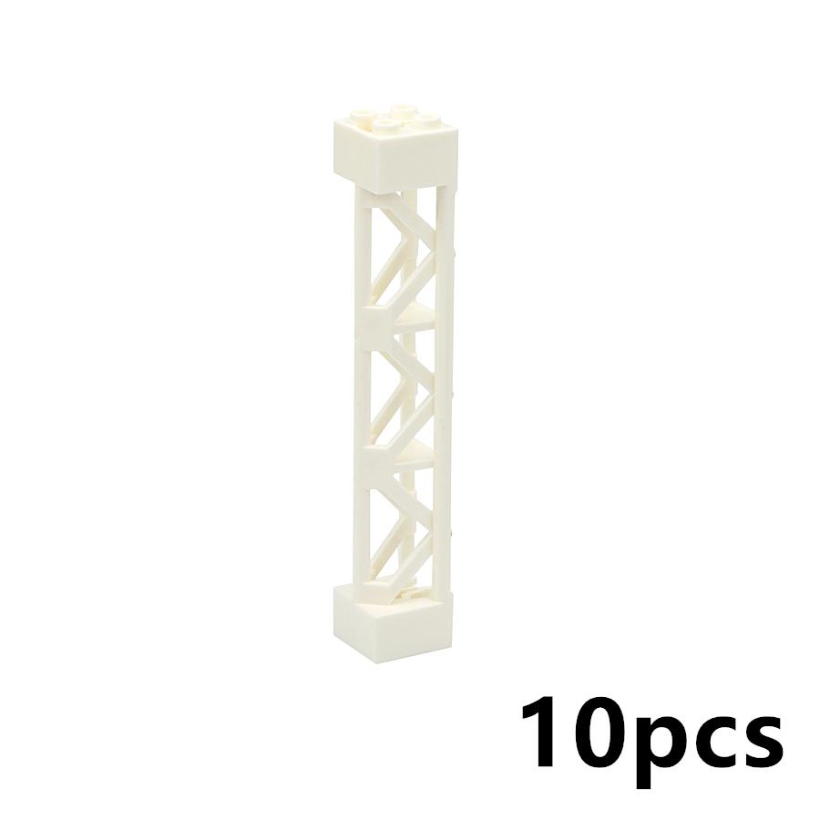 10Pcs MOC City Pillars High-Tech 95347 Building Block 2X2X10 Support Baseplate Stent Column Brick Toys Construction Military