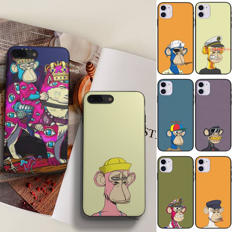

Bored Ape Yacht Club Phone Case Fundas Shell Cover For Iphone 6 6s 7 8 Plus Xr X Xs 11 12 13 Mini Pro Max