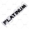 PLATINUM Letter Emblem Logo ABS Car Sticker Rear Trunk Badge Auto Rear Trunk Emblem Decal Talgate Decal Auto Accessories Decor