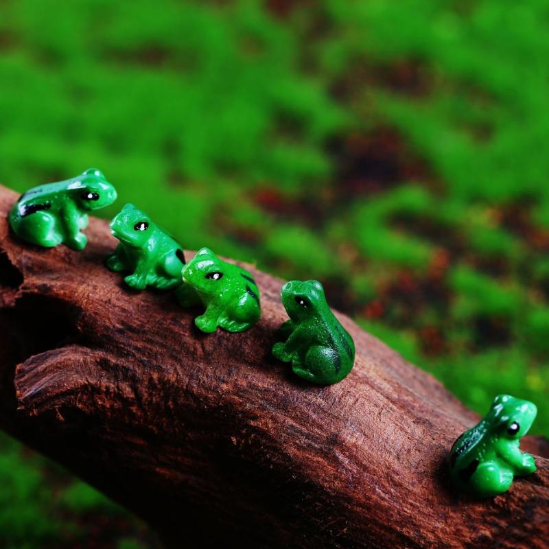 10/20Pcs MiniFrog Statue,animal Model,fairy Tale Garden Micro Landscape,resin Crafts,home Decoration Accessories,party Decoratio