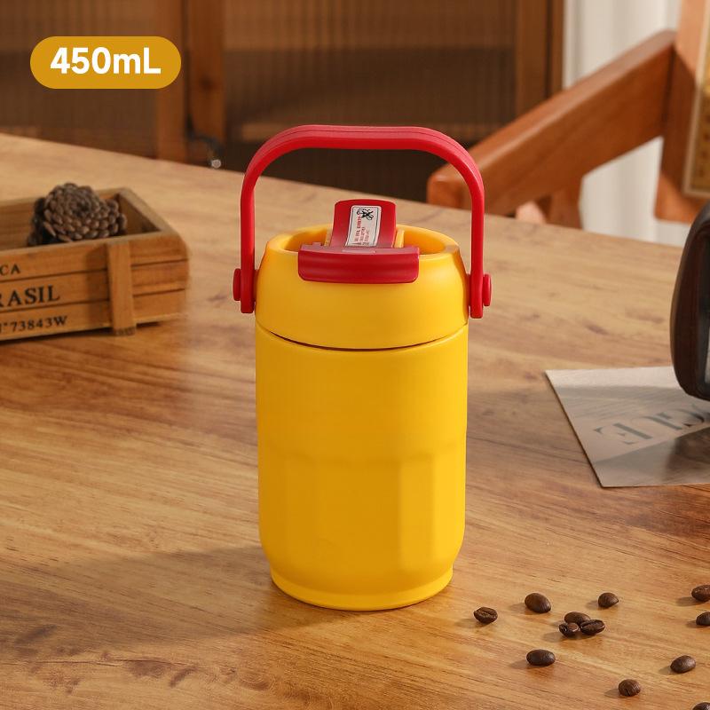 New 316 Stainless Steel Mug Girls' Large-capacity Handle Mug High-value Coffee Cup