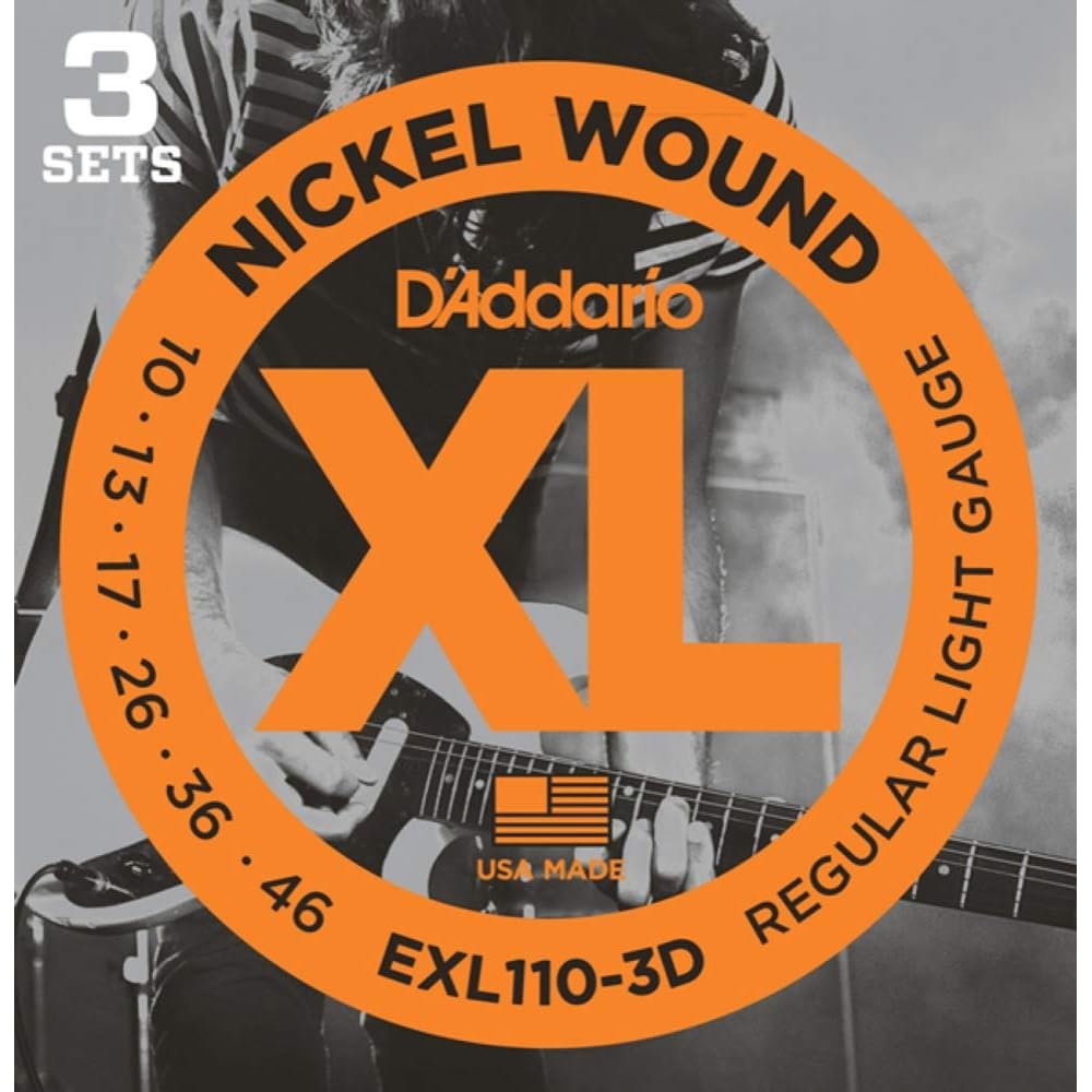 D Addario 10-46 EXL110-3D Regular Light Electric Guitar Strings (3-pack x 2)