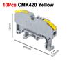 10 יחידות מחבר פס מסוג מנוף CMK420 4 מ"מ² 11AWG רכזת חיבור מהיר לחיווט אלקטרוני