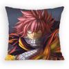 FAIRY TAIL Natsu Pillow Case Antidustmite Pillowcase Invisible zipper silky short plush Sofa cushion cover
