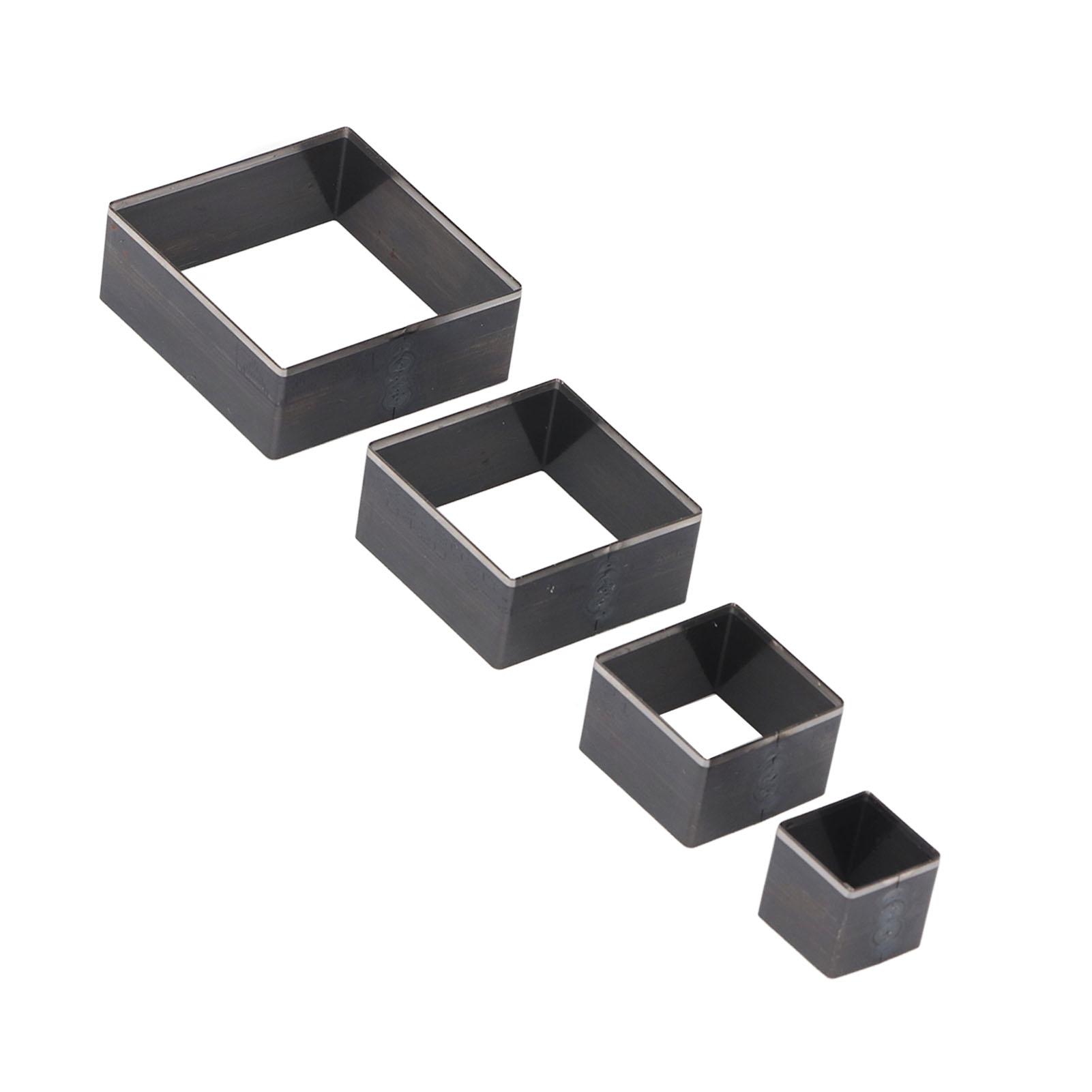 

4 шт. Кожаные пробивные штампы из легированной стали 48 38 28 18 мм Универсальная формовка для резки кожи для ткани глины