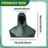 Hood with Shoulder Cover Waterproof Dustproof Unisex Work Hat PVC Material Neck Head