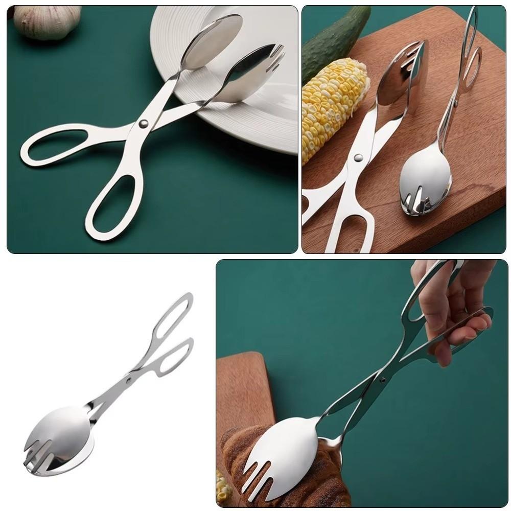 Stainless Steel Buffet Tongs Cake Bread Sandwich Steak Clamp Gifts Cooking Salad Tongs Pliers