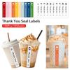 100Pcs/10 Sheets Thank You For Your Support Seal Label  For Baking Goods Gift Decoration