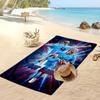 Asciugamano da Spiaggia Personalizzato Stampato Erling Haaland Logo Calcio Supporto Nome Personalizzato Testo Asciugamano Assorbente Per Sport Viaggio Regalo Speciale