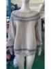 Women's Sweater Round Neck Colour Blocked Loose Fashion Pullover Knitwear Luxurious Relaxed-fit Slimming and Versatile Top