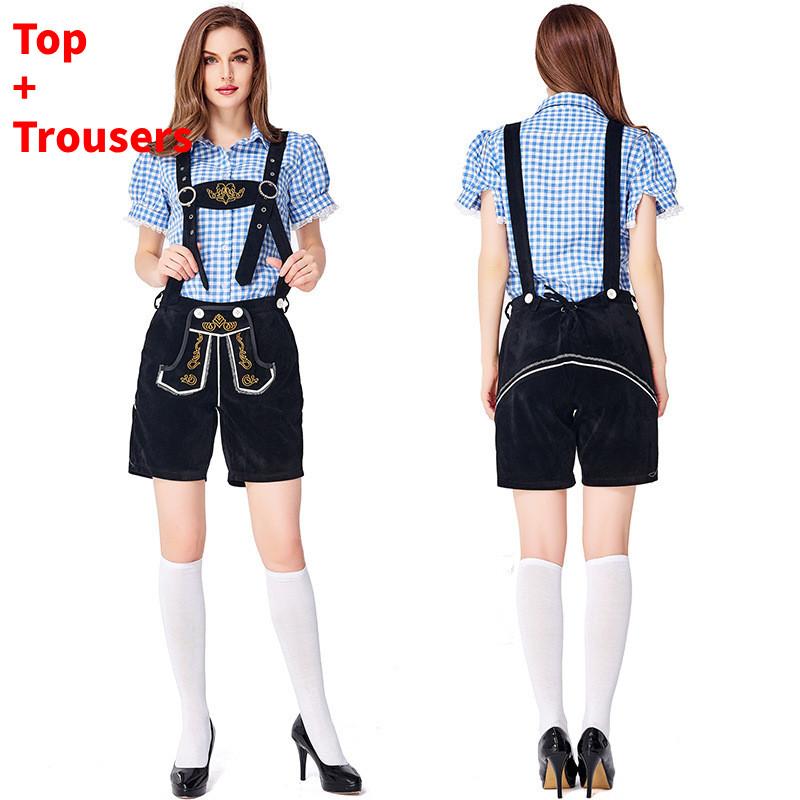 Cosplay Bavarian Beer Costume Set For Women Halloween Party Performance Stage