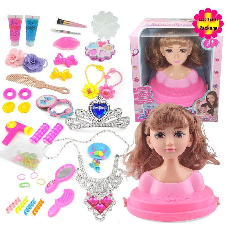 Hair Styling Barbie Doll Set: Half-body Princess Makeup Toy for Girls