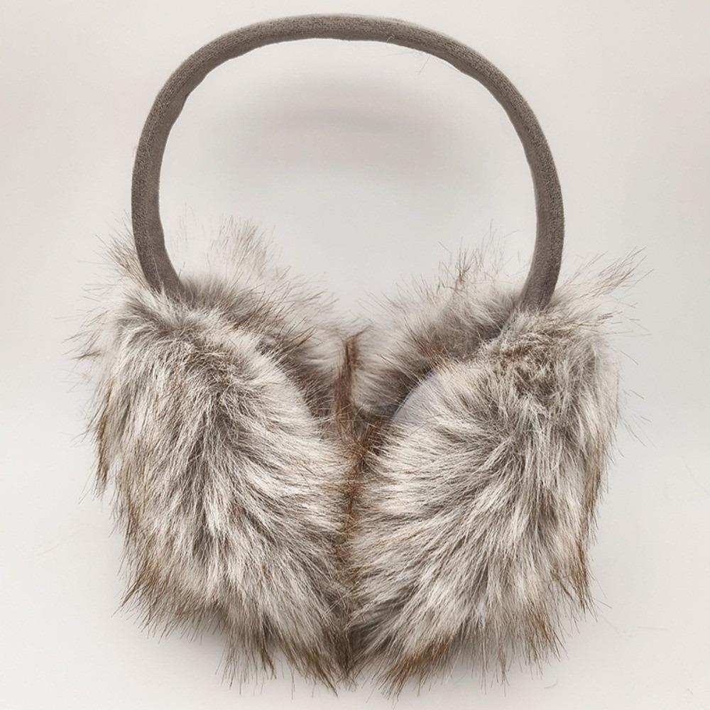 Windproof Ear Protectors Foldable Ear Warmers Fashion Plush Ear Muffs  for Women