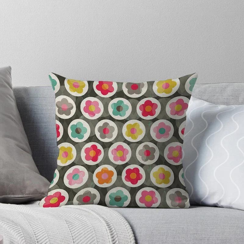 Haus Dekorativ Zuhause Kissenbezug für Sofa Kissenbezug 45*45 Nordisch 40*40cm 40x40cm 50x50 60x60 Wohnzimmer abstrakt schwarz grau