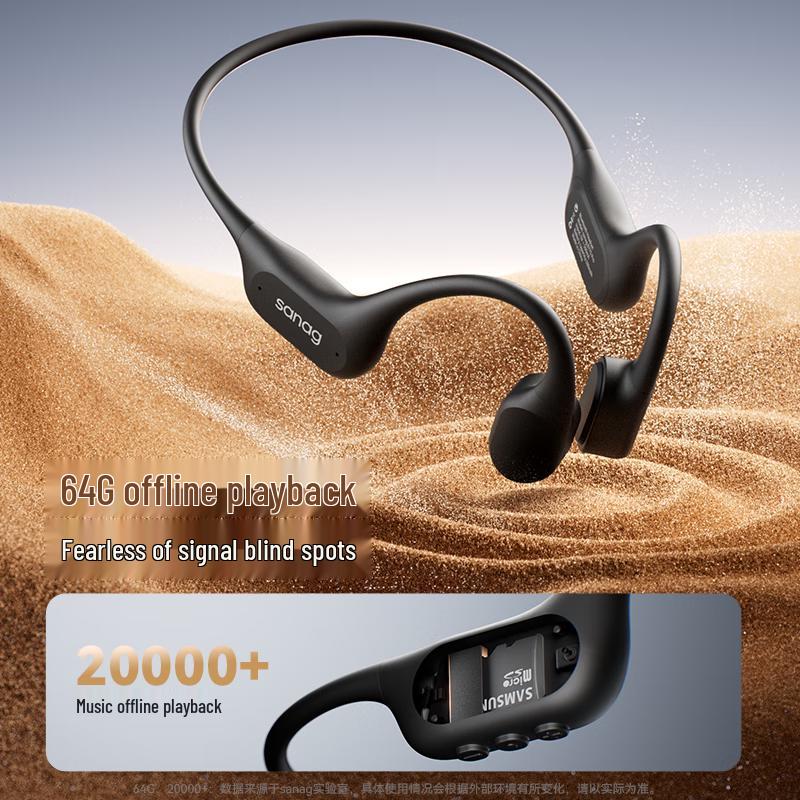 Saina B77 PRO MAX IPX8 Waterproof Bone Conduction Sport Headset