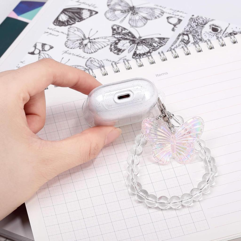 ULAK Compatible with AirPods Case Cover, Butterfly