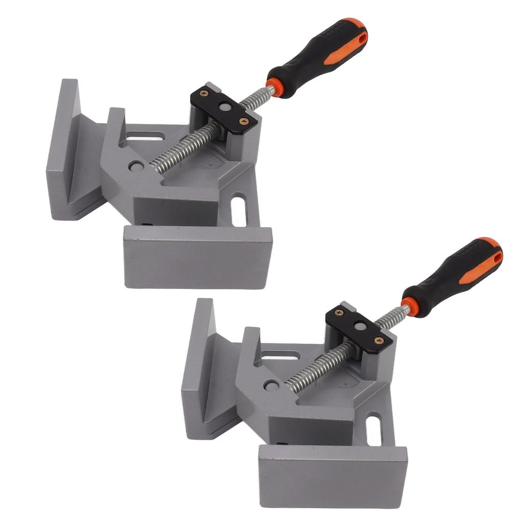 2ks rohová svorka s jednou rukojetí z hliníkové slitiny, pravoúhlá svorka s 90 stupni a nastavitelným výkyvem