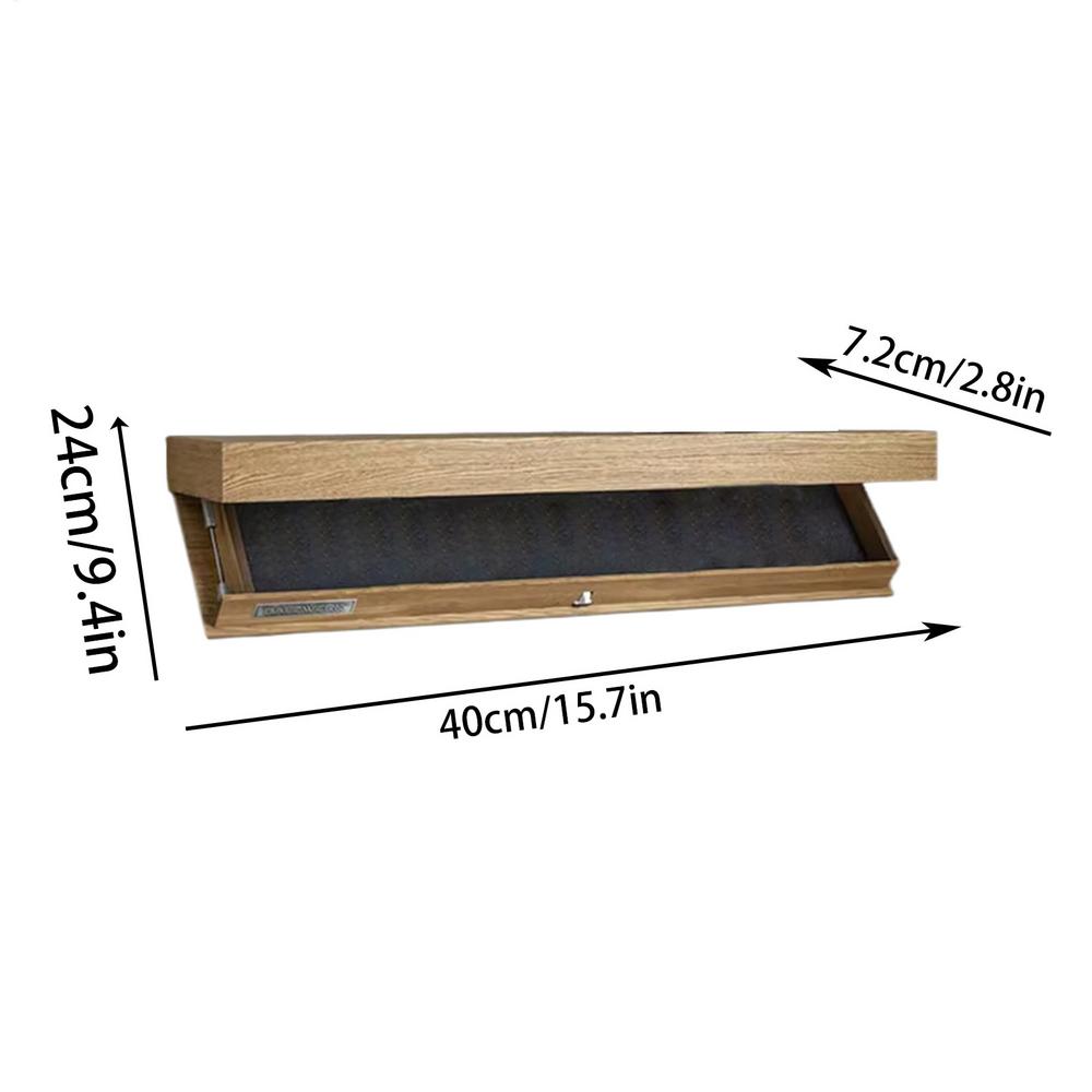 Concealment Shelf Wall Mounted Wooden Concealment Storage Concealment Shelf with Trap Door for Wall Decorations Storage Box