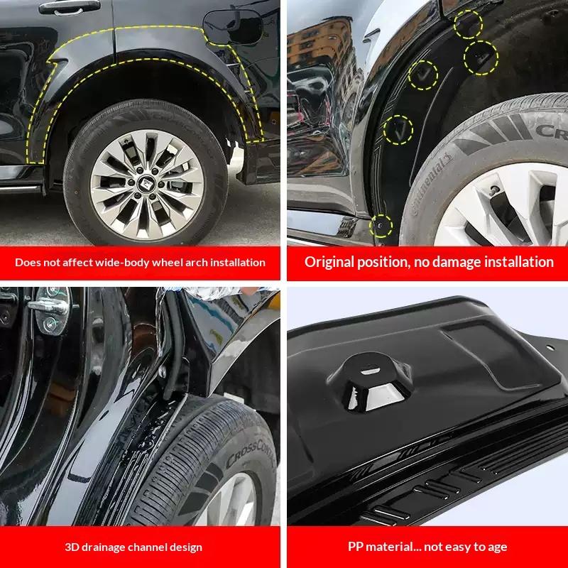 2Pcs for Tank 500 New Energy Vehicle Inner Fender Liner ABS Rear Fender PHEV Specific Accessories and Supplies Car Accessories