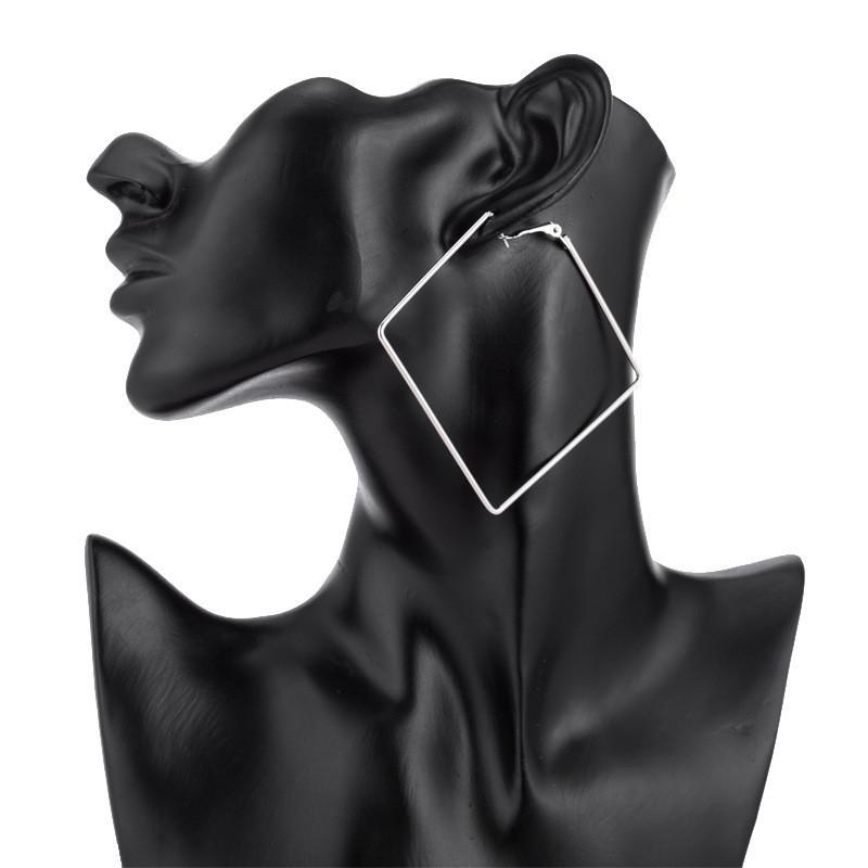 Design Geometric Chic Alloy Earrings Fashionable And Modern Statement Jewelry