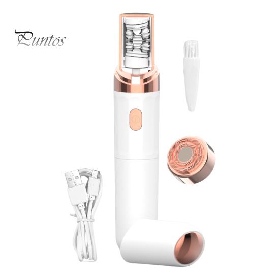 

Жіноча електрична бритва зі світлодіодним підсвічуванням IPX5 Водонепроникна переносна особа Тіло Зона бікіні Рука Нога Видалення волосся Епілятор Бритва Тример білий