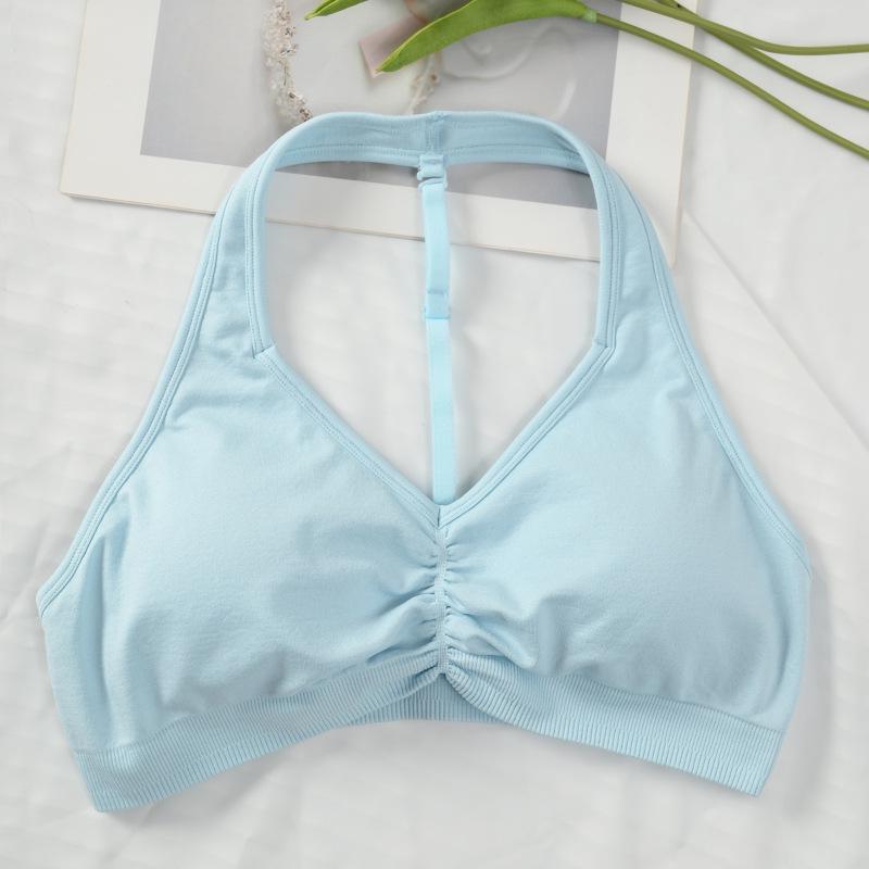 

Спортивний бюстгальтер з високою інтенсивністю, відчуття оголеності, протиударний, халтернек – швидкосохнучий одяг для йоги та фітнесу M [Bust 38]