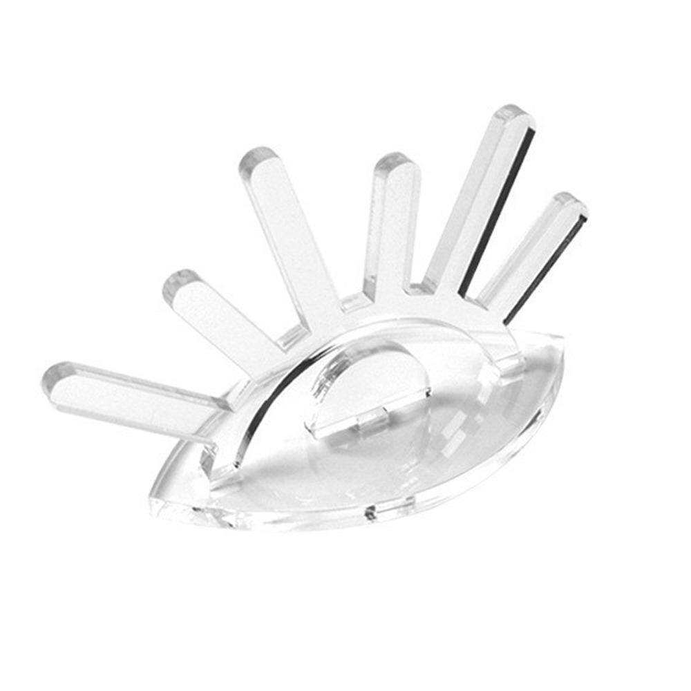 New Acrylic Ring Rack Evil Eye 6 Rods Jewelry Display Rack Clear Tabletop Ring Holder белый
