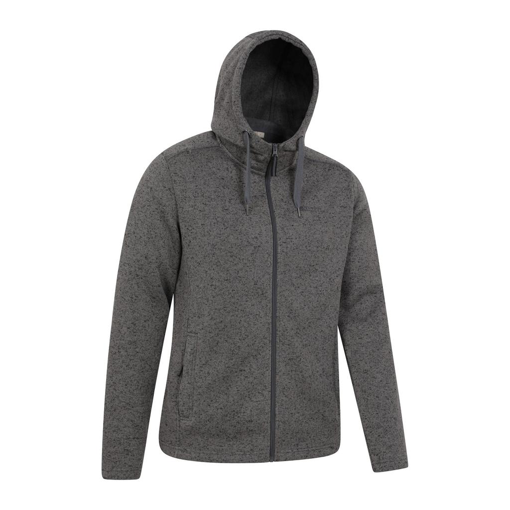 Mountain Warehouse Men's Nevis Fleece Full Zip Hoodie
