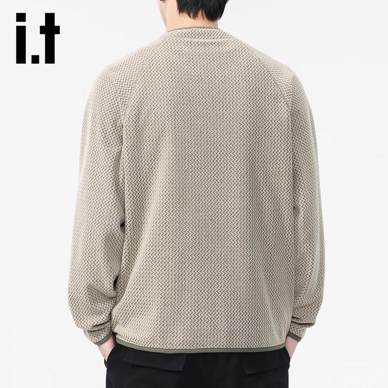 izzue Men's Casual Half-Zip Long Sleeve Pullover