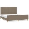 Vidaxl Bed Frame Without Mattress, Taupe, 160X200 Cm, Upholstered