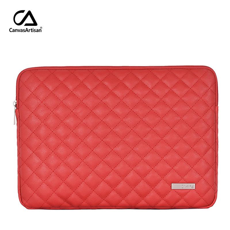 17-inch Faux Leather Laptop Sleeve and Computer Bag