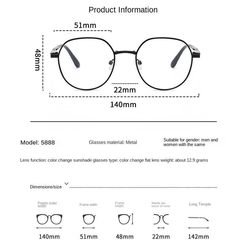 2Pcs Anti Blue Light Metal Polygons Myopia Glasses Women Men Computer Myopic Optical Eyeglasses Unisex Goggle