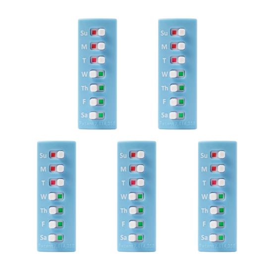 Pill Reminder And Tracker Tool Reusable Peel And Stick Medication Pet Med Reminder Sunday to Saturday Tracker Attach to Your Bottle for Travel