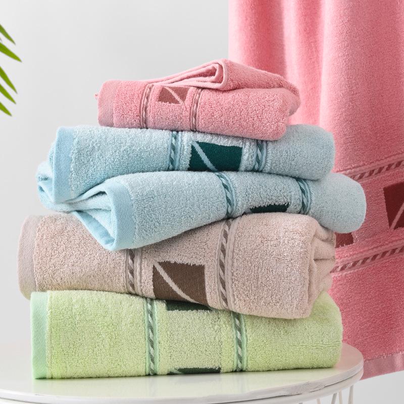 Custom Bamboo Jacquard Bath & Face Towels - Soft, Absorbent, Plain Color