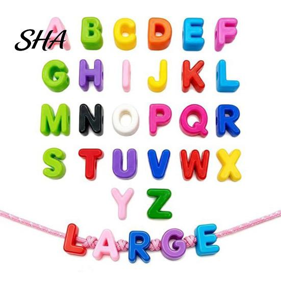 Customized Crafting Beads for Adults Kids 26Pcs A to Z Acrylic Alphabet Letter Beads, Chunky Large Accessories Luggage Tags Colorful DIY Keychains Bag