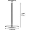 Silver Paper Towel Holder Free-Standing, Premium Stainless Steel Paper Rolls Organizer, Classic Fashion Kitchen Roll Dispenser
