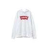 Levis Letter Print Hooded Pullover Sweatshirt Men Sweatshirts White A4958-0001